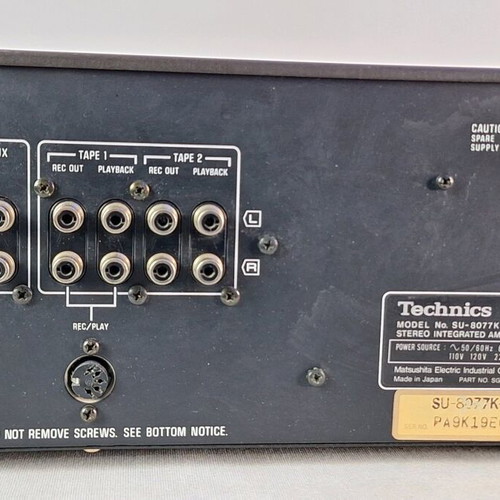 Technics SU-8077K stereo integrated amplifier used, vintage Hi-Fi Japan