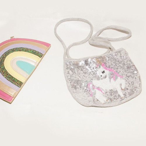 Children's bags used, pack of pink and multicolor