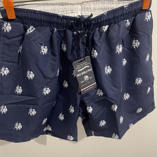 New World Polo men's swim shorts new, size 2XL, blue