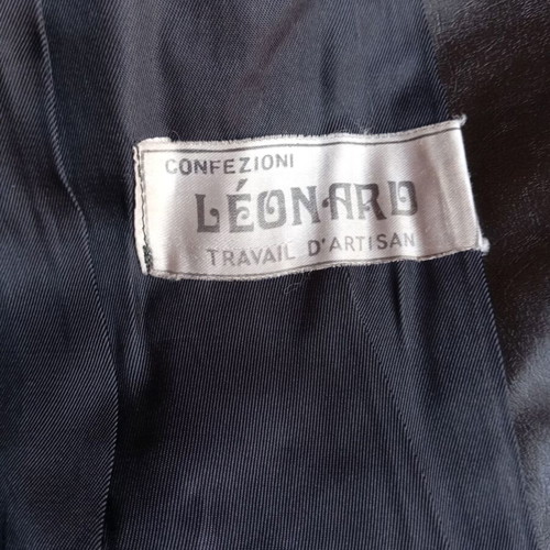 Vintage leather trench coat used, black, size M