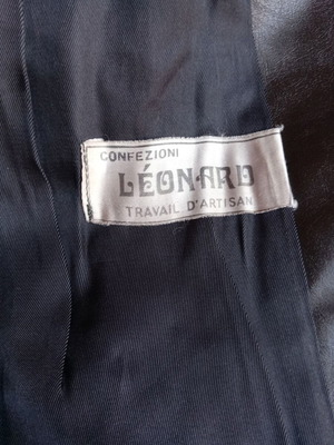 Δερμάτινη καπαρντίνα vintage μεταχειρισμένη, μαύρη, μέγεθος M