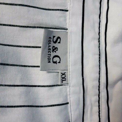 Striped women's shirt like new, size XXL, black and white
