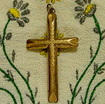  Ασημενιος χρυσοφυλλωμενος σταυρος τελη 19ου αιώνα .