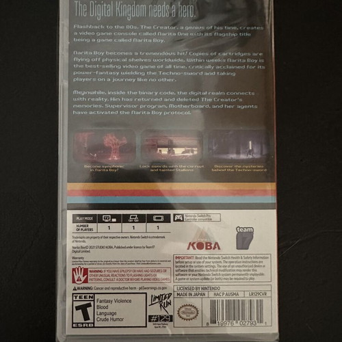 Narita Boy Nintendo Switch new, action adventure game