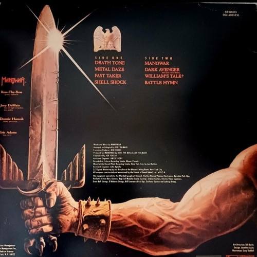 Manowar Battle Hymns LP vinyl album