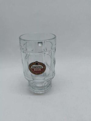 Γυάλινο διαφημιστικό ποτήρι μπύρας Amstel Beer μεταχειρισμένο 0,5L