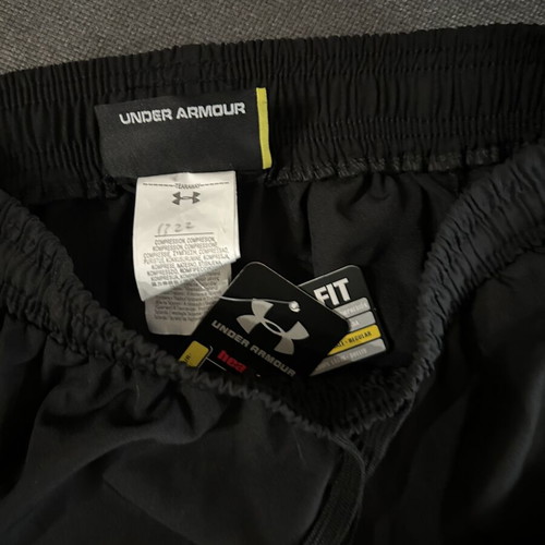 Under Armour reflective sportswear set, black, size M