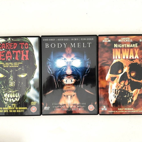 Body Melt Scared to Death Nightmare In Wax horror DVD box set, like new
