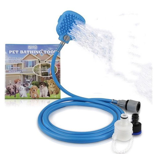 Pet washing device new with hose brush massage
