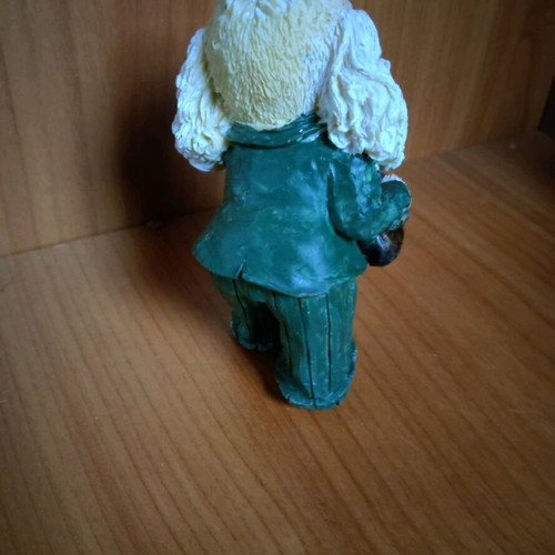 Decorative dog figure with saxophone like new