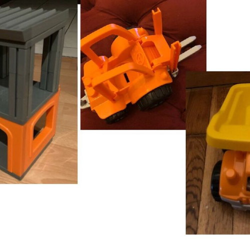 Ecoiffier Abrick Construction Set with Clark and Truck like new