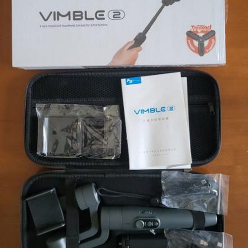 FeiyuTech Vimble 2 Gimbal Selfie Stick like new with case and converter gift