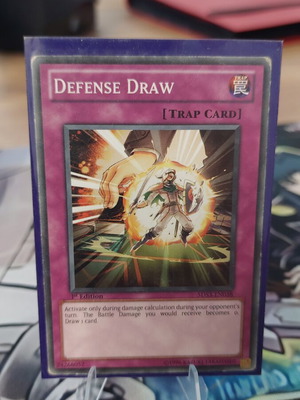 Defense Draw 1st edition trading card used