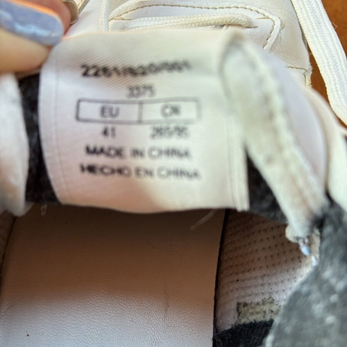 Zara sneakers size 41 used, white, comfortable for walking