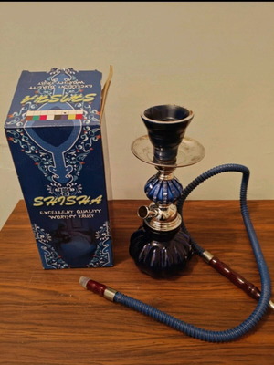 Ναργιλές shisha μικρός 25εκ. μπλε (ολοκαίνουργιος)