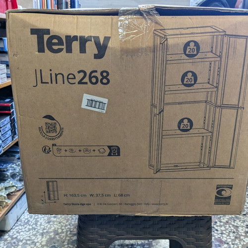 Terry JLine 268 plastic two-door cabinet new for outdoor use