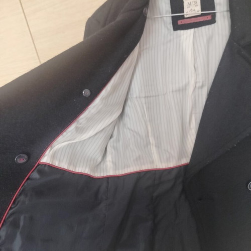 Bershka women's coat black S like new, warm