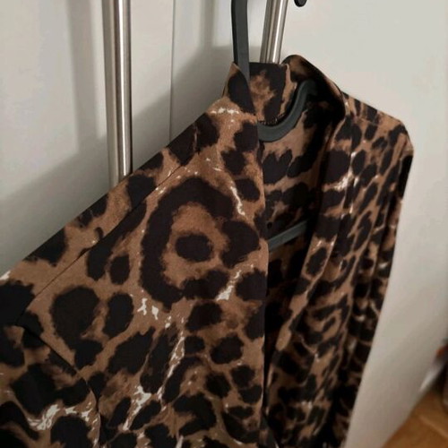 Leopard dress new, mini, thin fabric, Shein