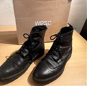 Wesc black leather boots