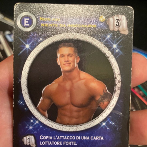WWE cards used, pack of 34 with gold Randy Orton