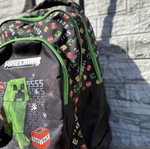 Minecraft School Backpack like new with Creeper design