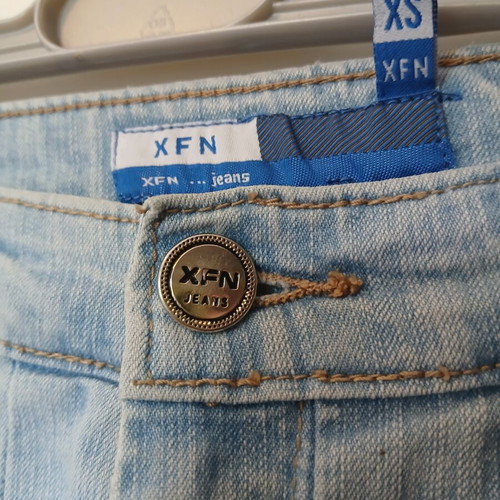 Mini jean skirt XFN JEANS like new, size XS-S, blue