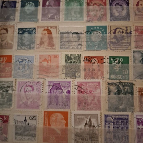 Stamp collection used from Germany