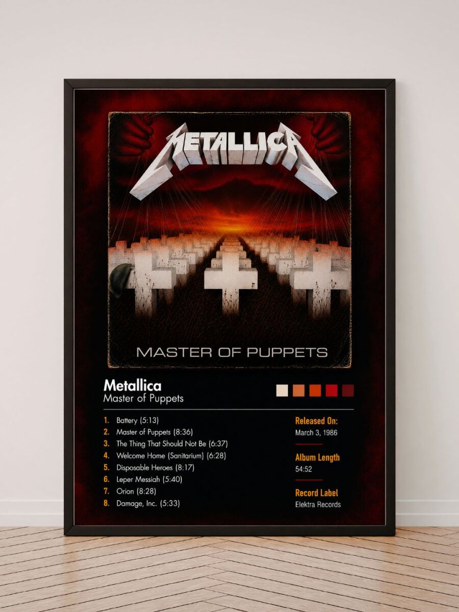 Metallica Master of Puppets poster, Album… - € 8,00 - Vendora.cy