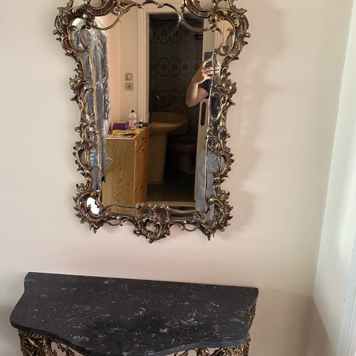 Entrance furniture - console with marble