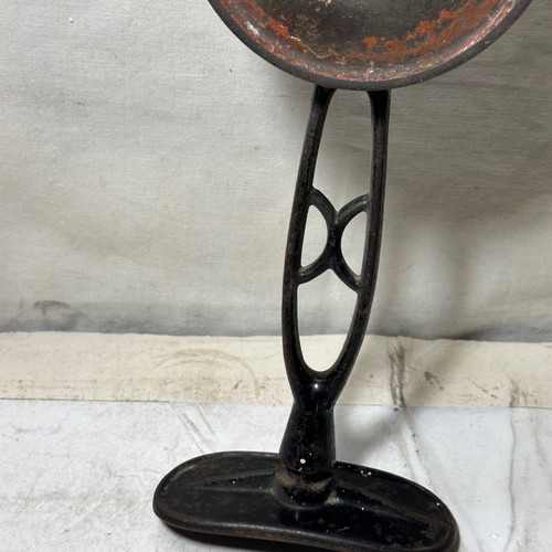 Hand-crank iron drill used, dimensions 42x13.5 cm