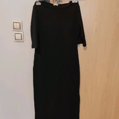 XENA dress long ribbed wool used, size M