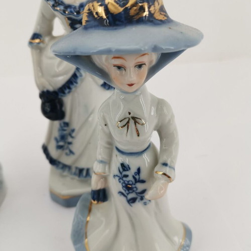 Figurines used, pack of 4, ornate, from 1970 era