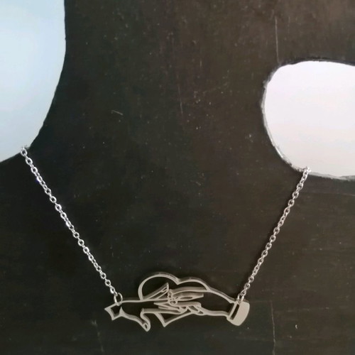 Love necklace new stainless steel does not tarnish