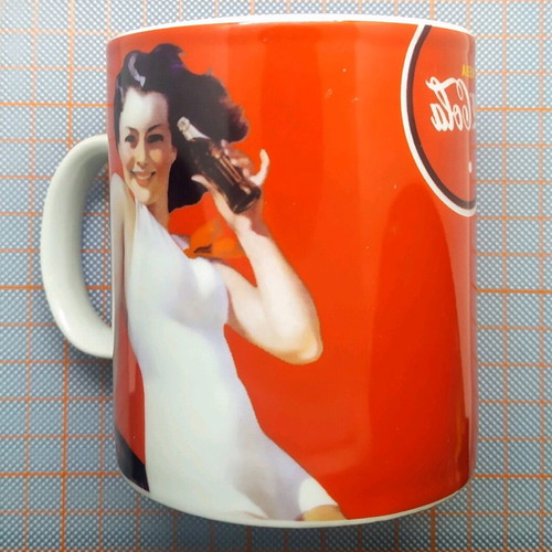 Vintage porcelain Coca-Cola mug new