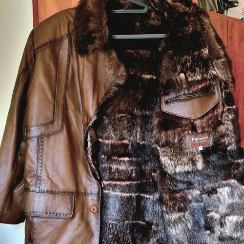 Winter lambskin fur coat size L Forebelle like new with gift cap