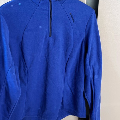 Fleece jacket pullover women's blue new
