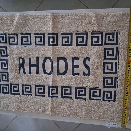 Bath rug new 80x50cm with 2 rose snow globes