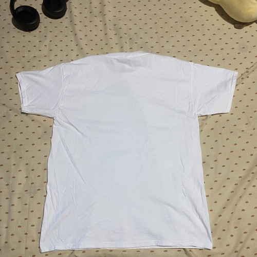 Fruit of the Loom graphic T-shirt, size M, white