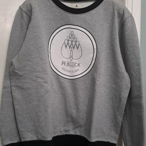 Peacock Grey crewneck sweatshirt like new, cotton, XXL-3XL