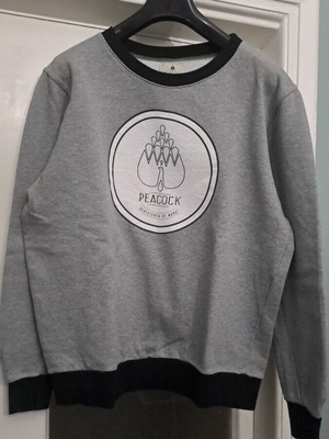 Peacock Grey crewneck sweatshirt like new, cotton, XXL-3XL
