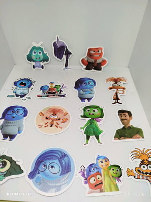 Αυτοκόλλητα Inside Out καινούργια, πακέτο 25 μεγάλα