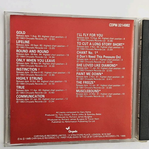 Spandau Ballet The Singles Collection CD like new
