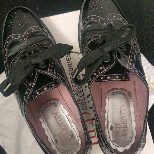 Red Valentino brogues size 38 black like new