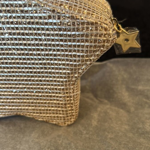 Dior toiletry bag new, knitted, gold star-shaped