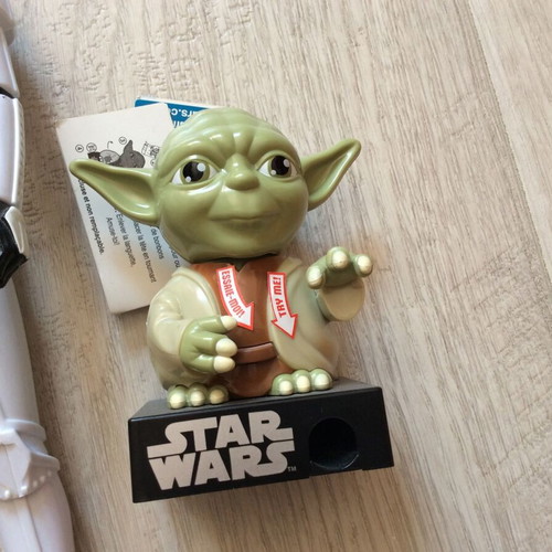 Star Wars LEGO Stormtrooper alarm clock and figures used set