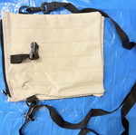 Two-Tone Shoulder Bag with Double Compartment, New