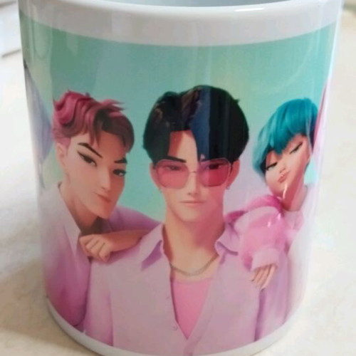 K-pop Demon Hunters Saja Boys ceramic mug like new