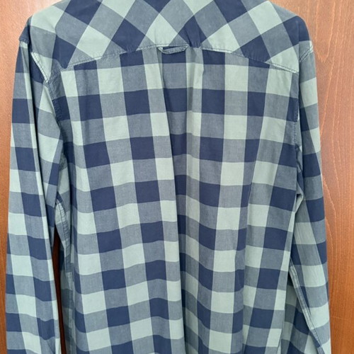 Pull & Bear Shirt XL used, cotton blue green regular fit