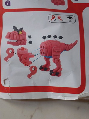 3D dinosaur like new for creative play with children