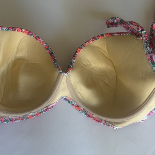 Reef bikini top new, colorful with small flowers, size 6XL